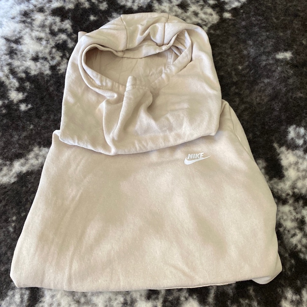 Nike Beige Cowl Neck Sweatshirt